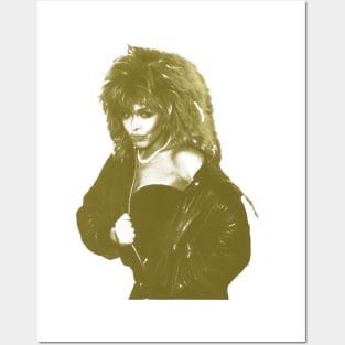 Tina Turner - Yellow Vintage 80s Posters and Art